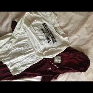Abercrombie & Fitch long sleeve & half hoodie sz M